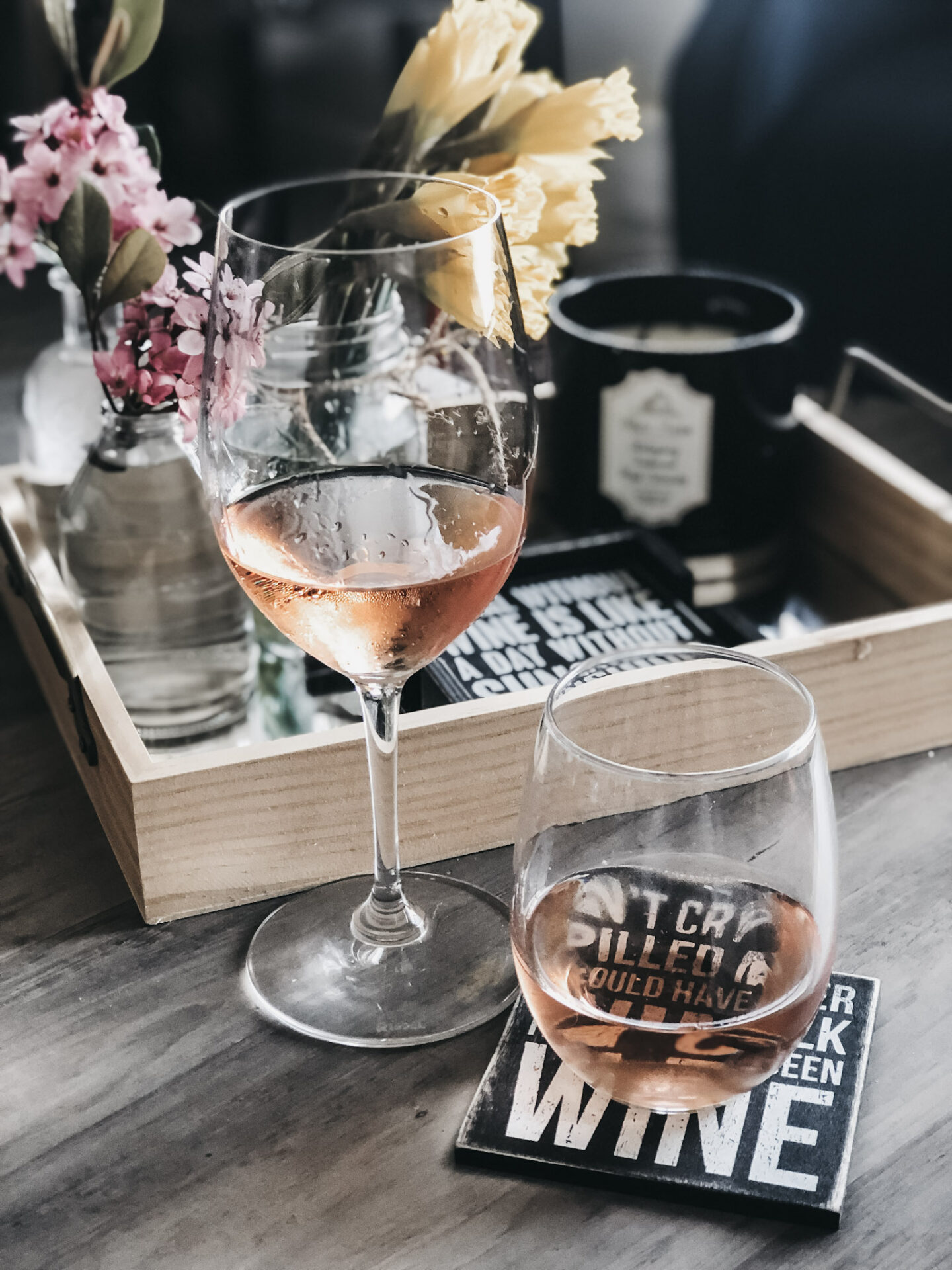 Two glasses of rosé