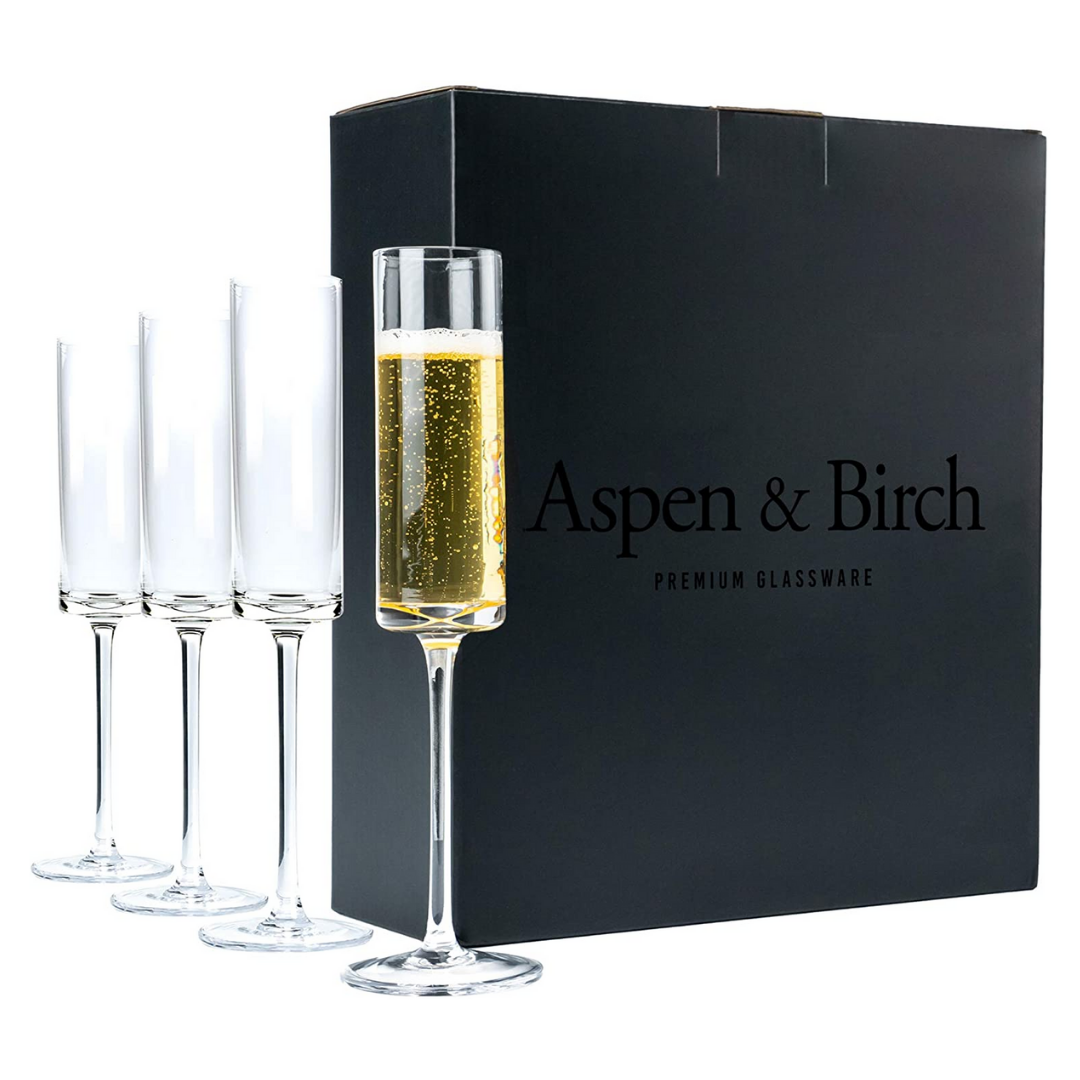 Aspen & Birch Champagne Flutes