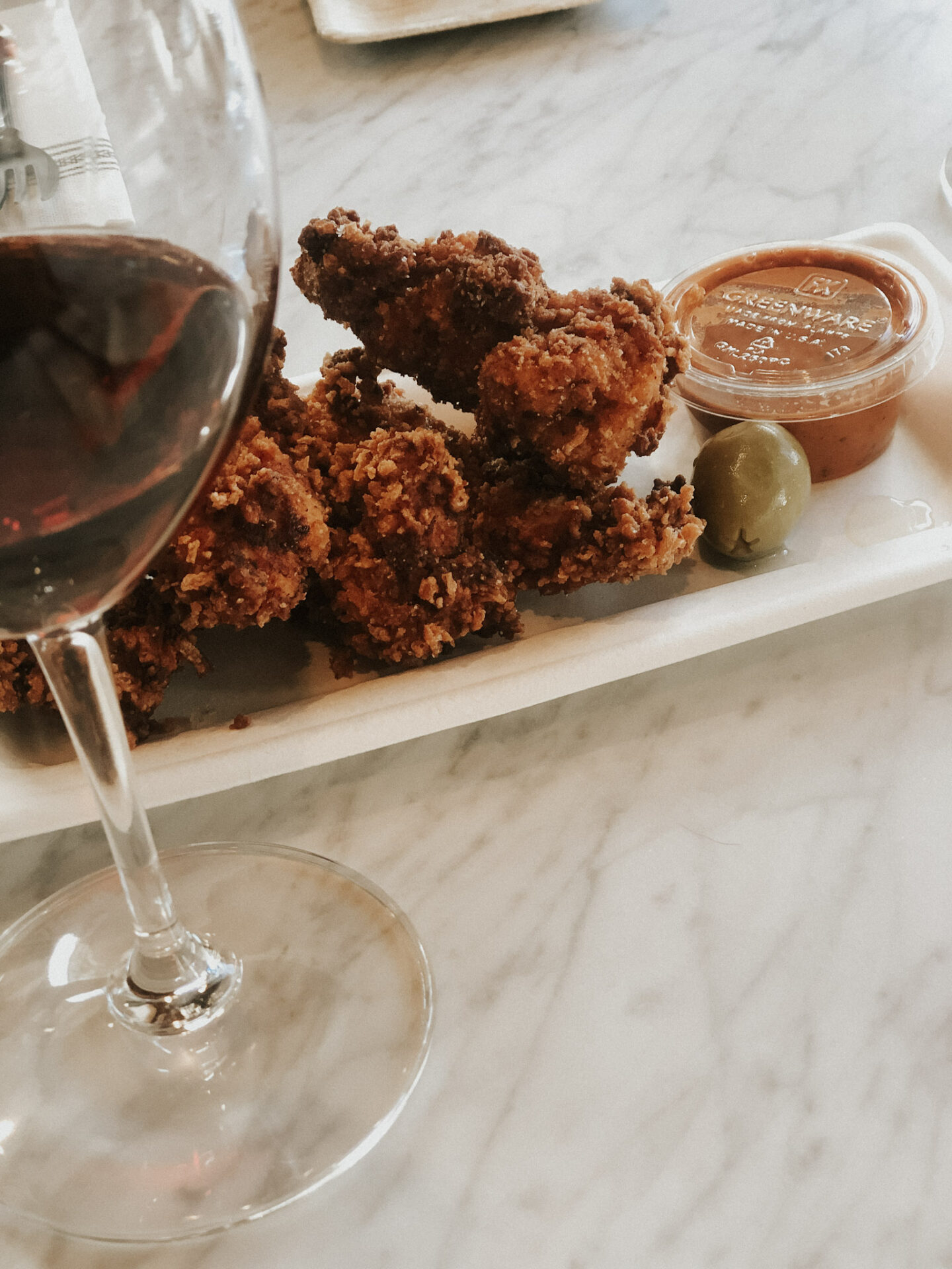 Alpha Omega Collective Downtown Napa Tasting Room Fried Chicken and Wine