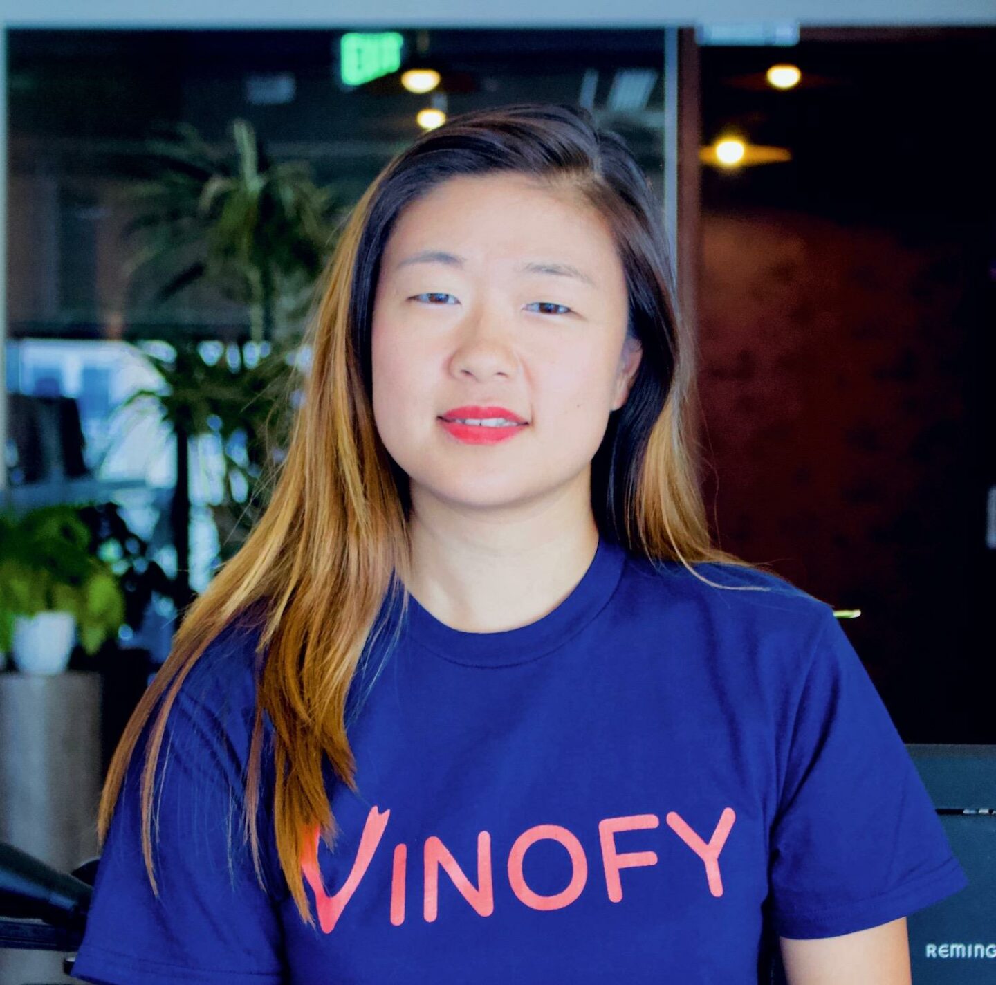 Ellen, the founder of the Vinofy app