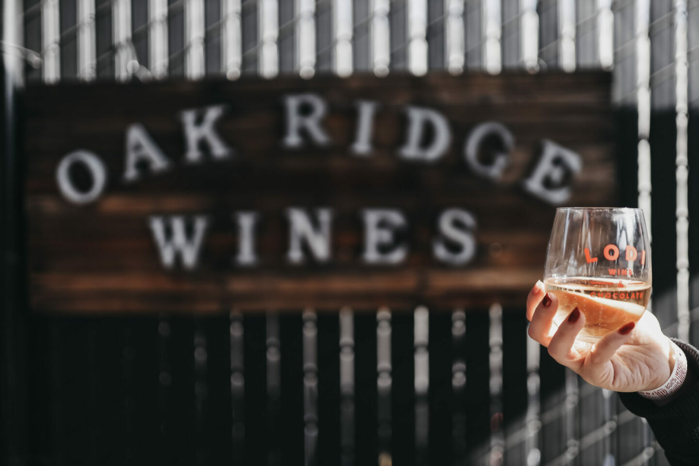 Oak Ridge wines sign