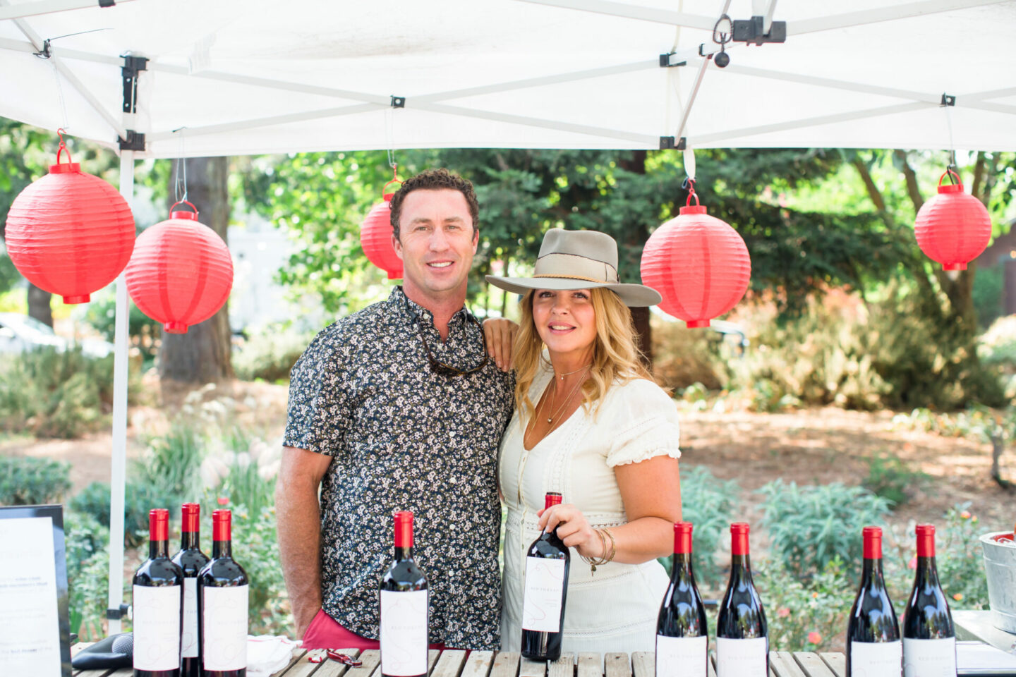 A picture of the Brakesman family, owners of Red Thread Wines