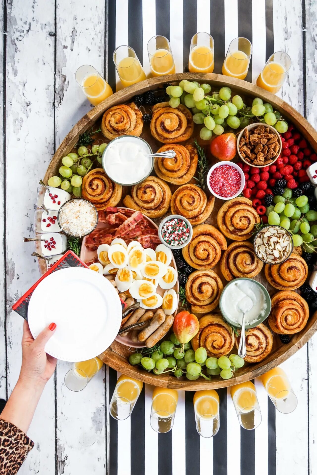 Cinnamon Roll Mother's Day Charcuterie Board