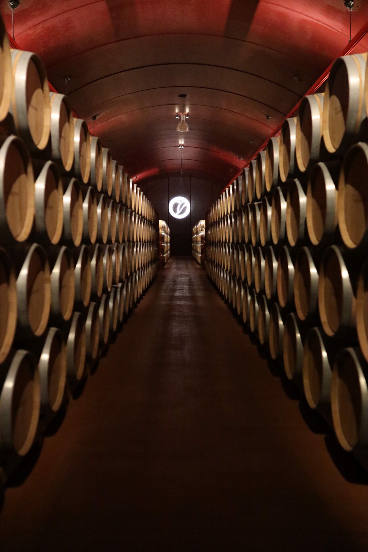 Bodega Valduero barrel room