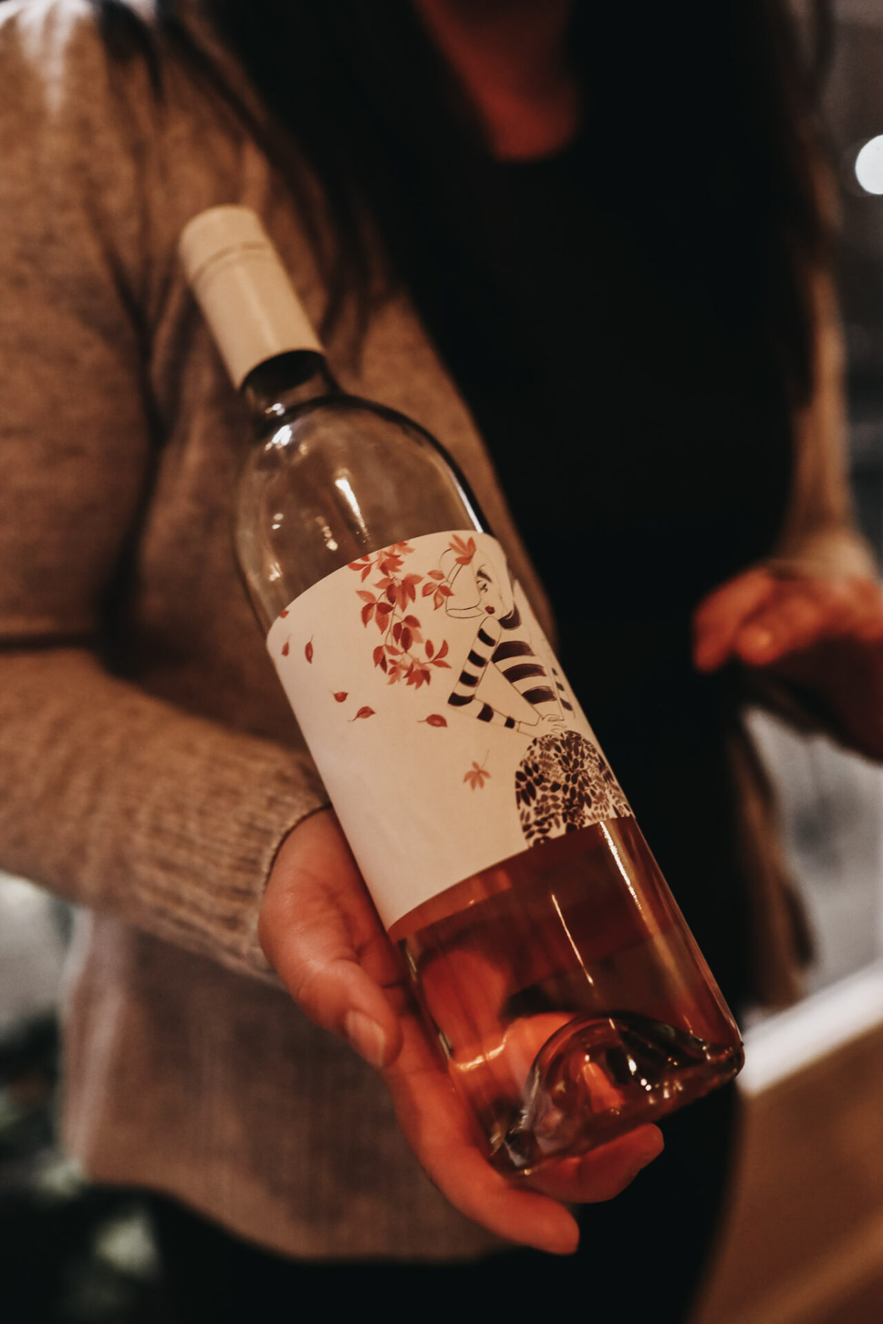 SMAK wine rose bottle