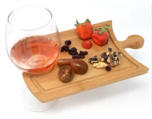 Wine-Holding Charcuterie Board Plate