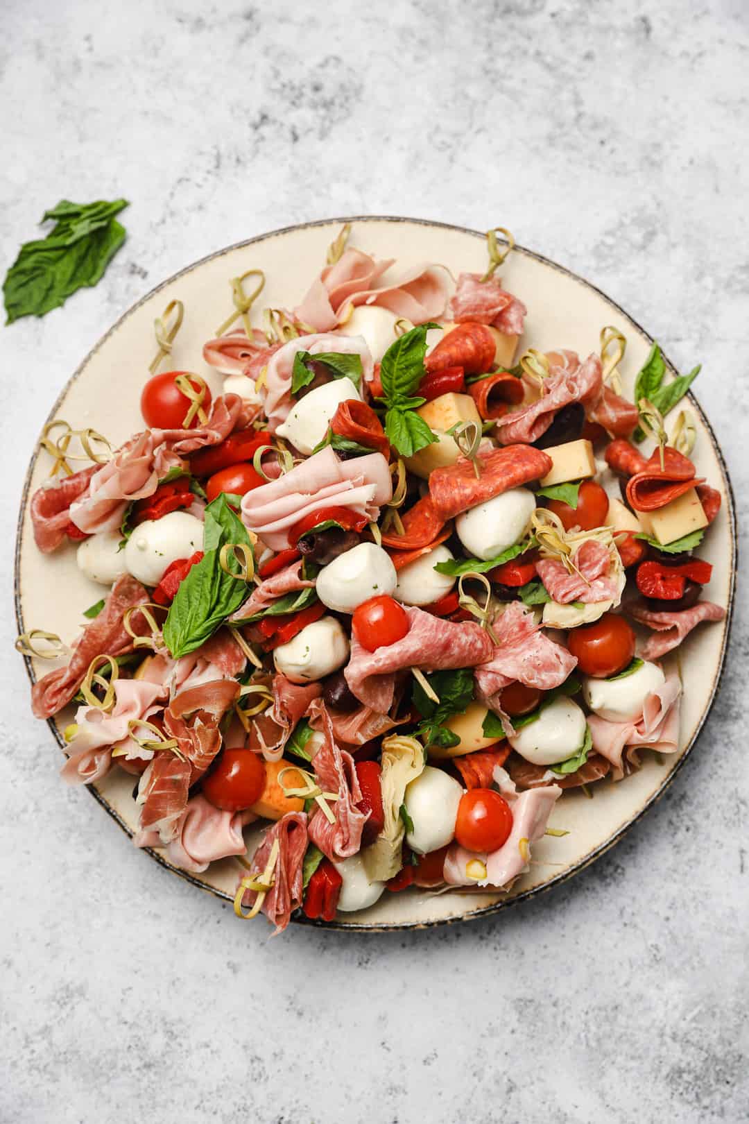 Antipasto Skewers for a Summer Charcuterie Board