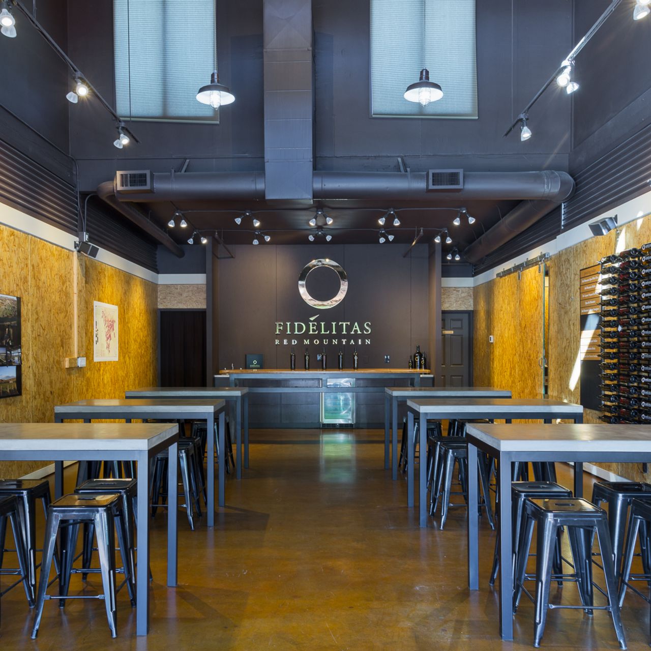 Fidélitas winery tasting room in Woodinville, WA