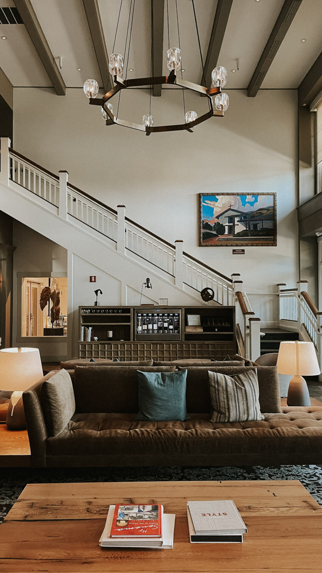 Lobby at the Lodge at Sonoma in downtown