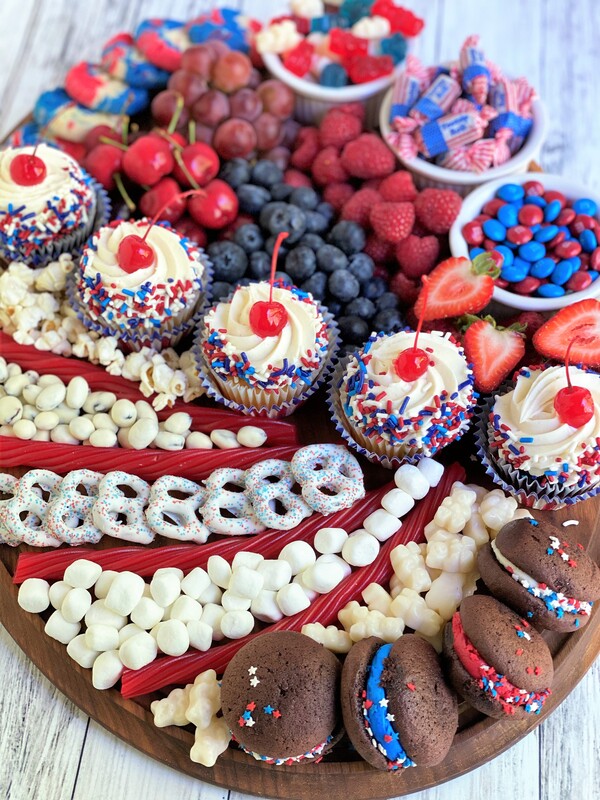 Fourth of July Patriotic Sweet & Treats Platter