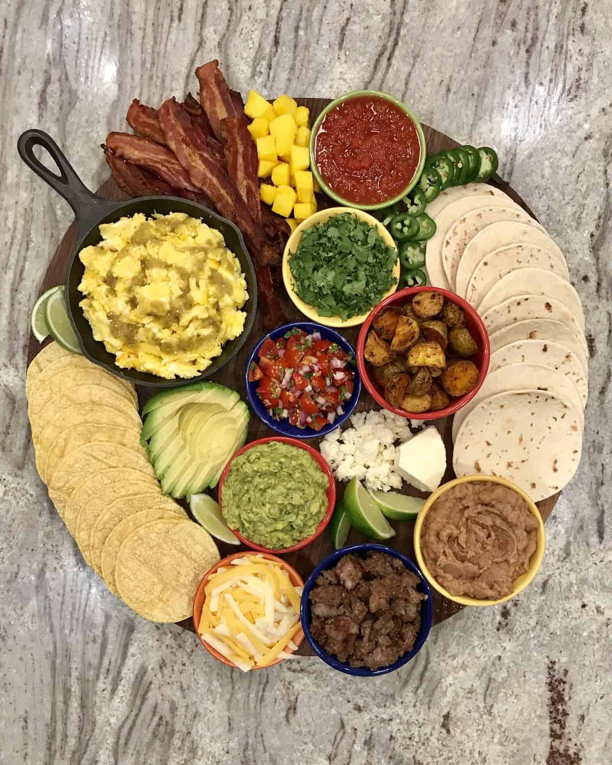 Breakfast Taco Board