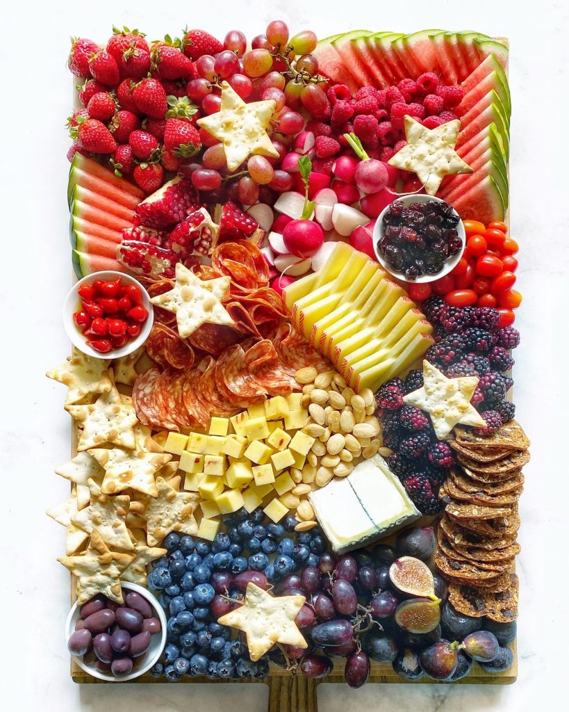 4th of July Red White & Blue Charcuterie