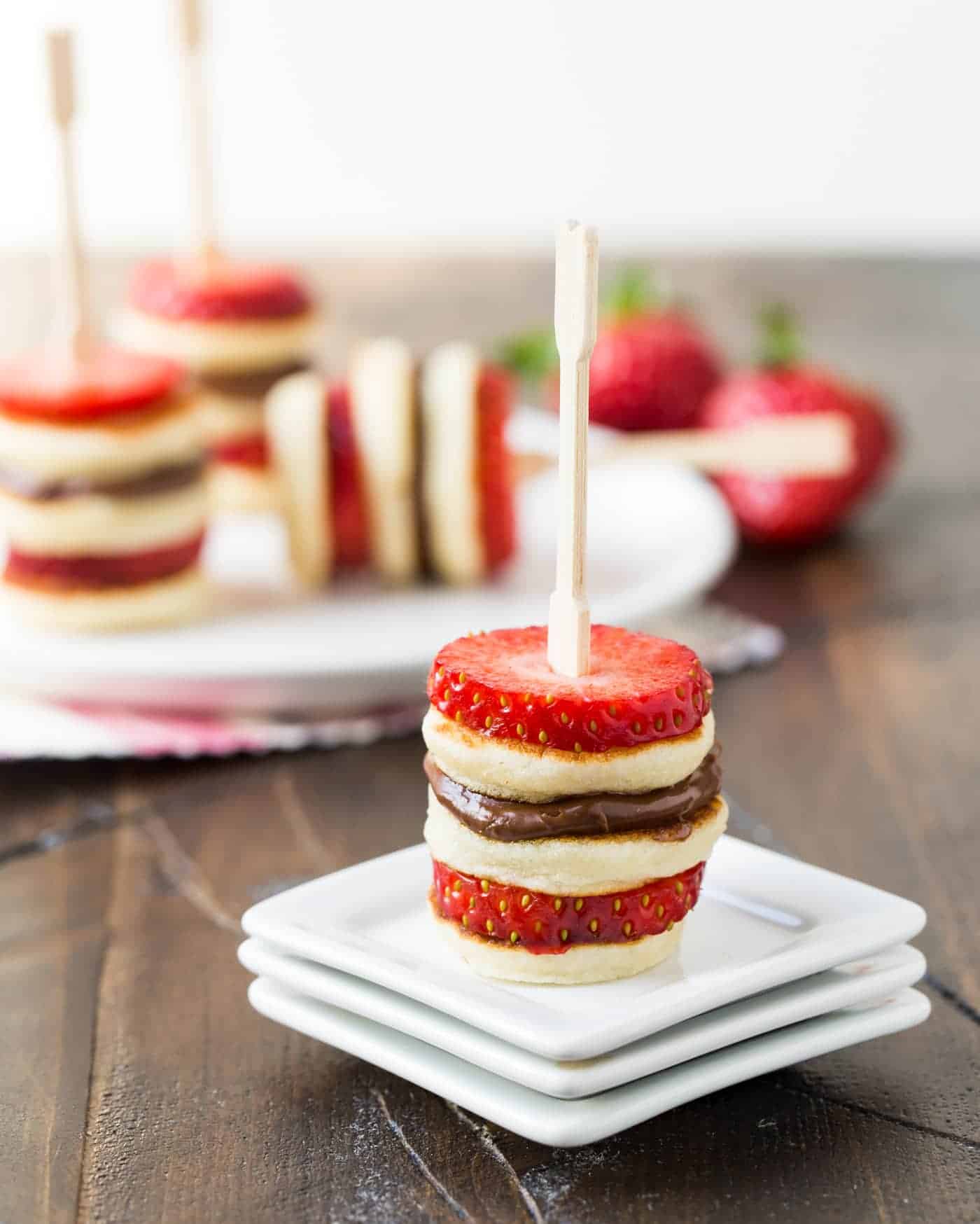 Mini pancake skewers