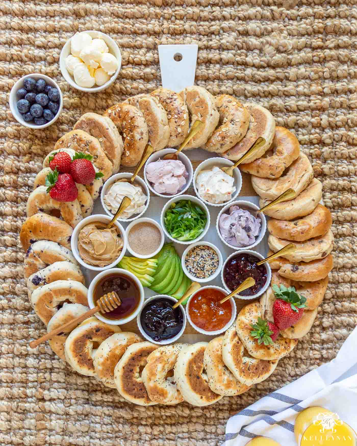 Bagel charcuterie board