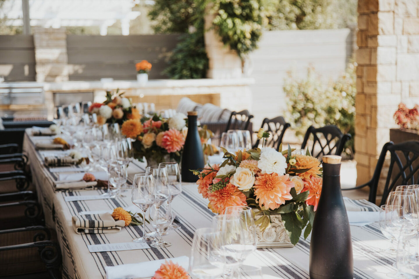 A table setup at a winery, the cover for an article about wine tasting techniques for beginners