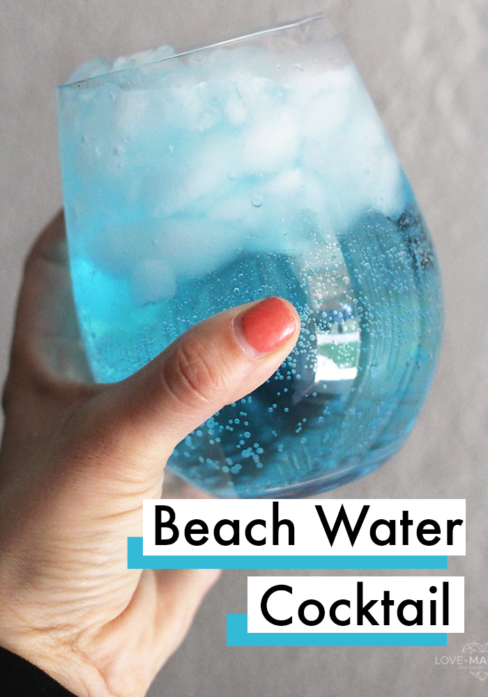 Beach water cocktail