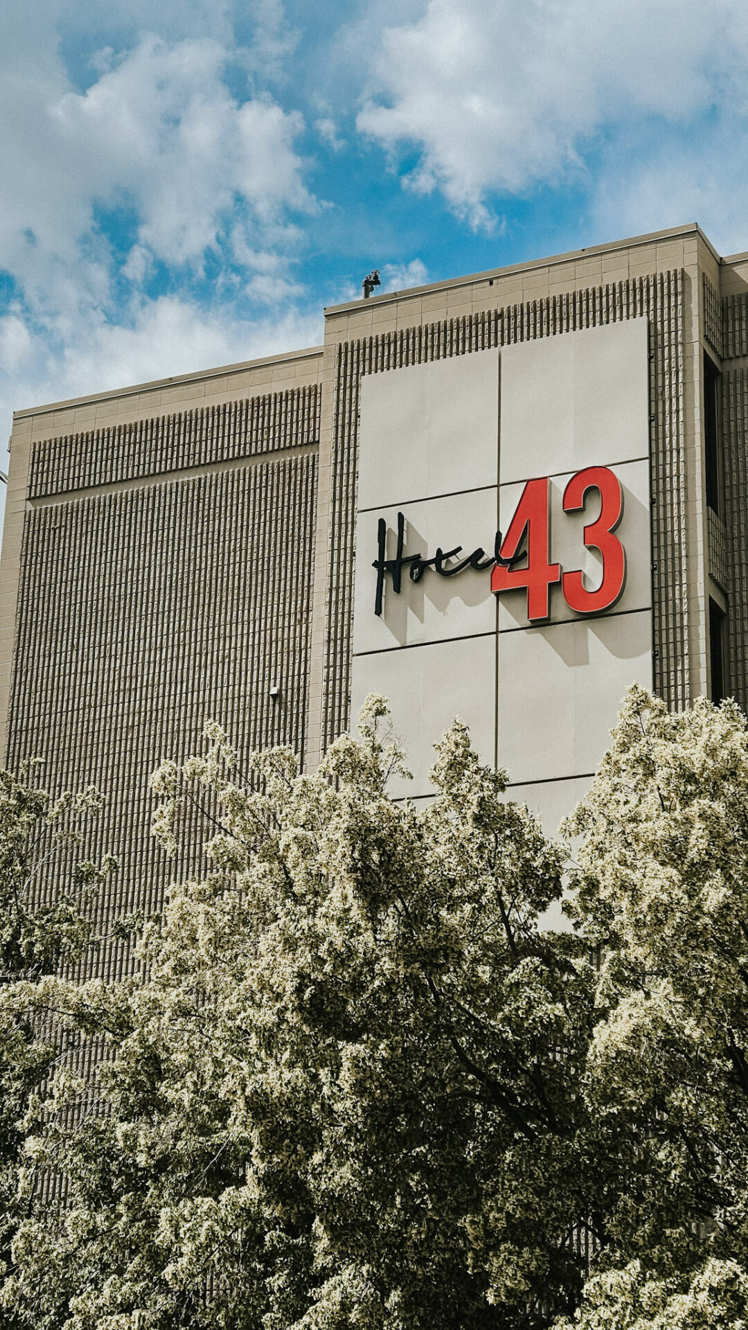 Hotel 43 outside in Boise, Idaho