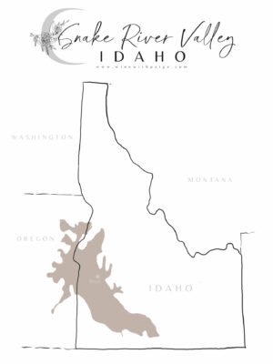 Snake River Valley AVA Wine Region Map