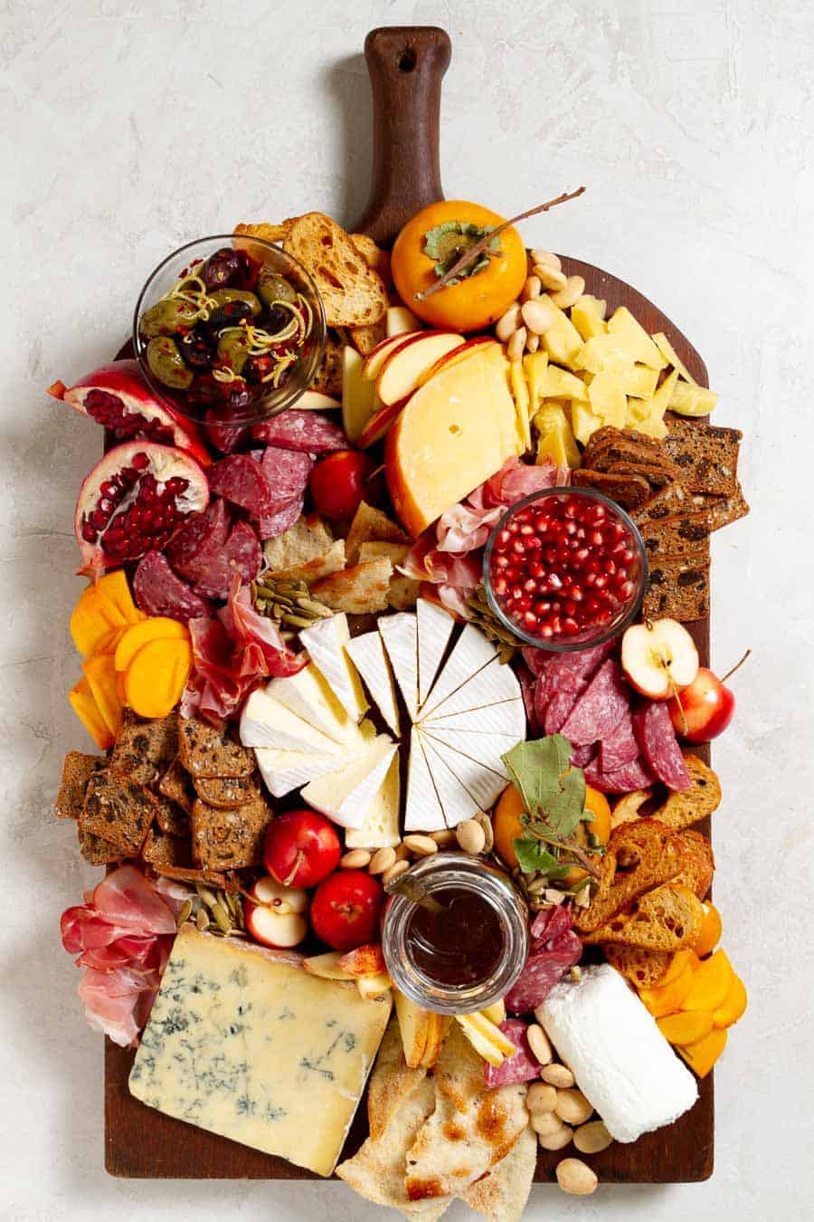 Meat and cheese board for fall