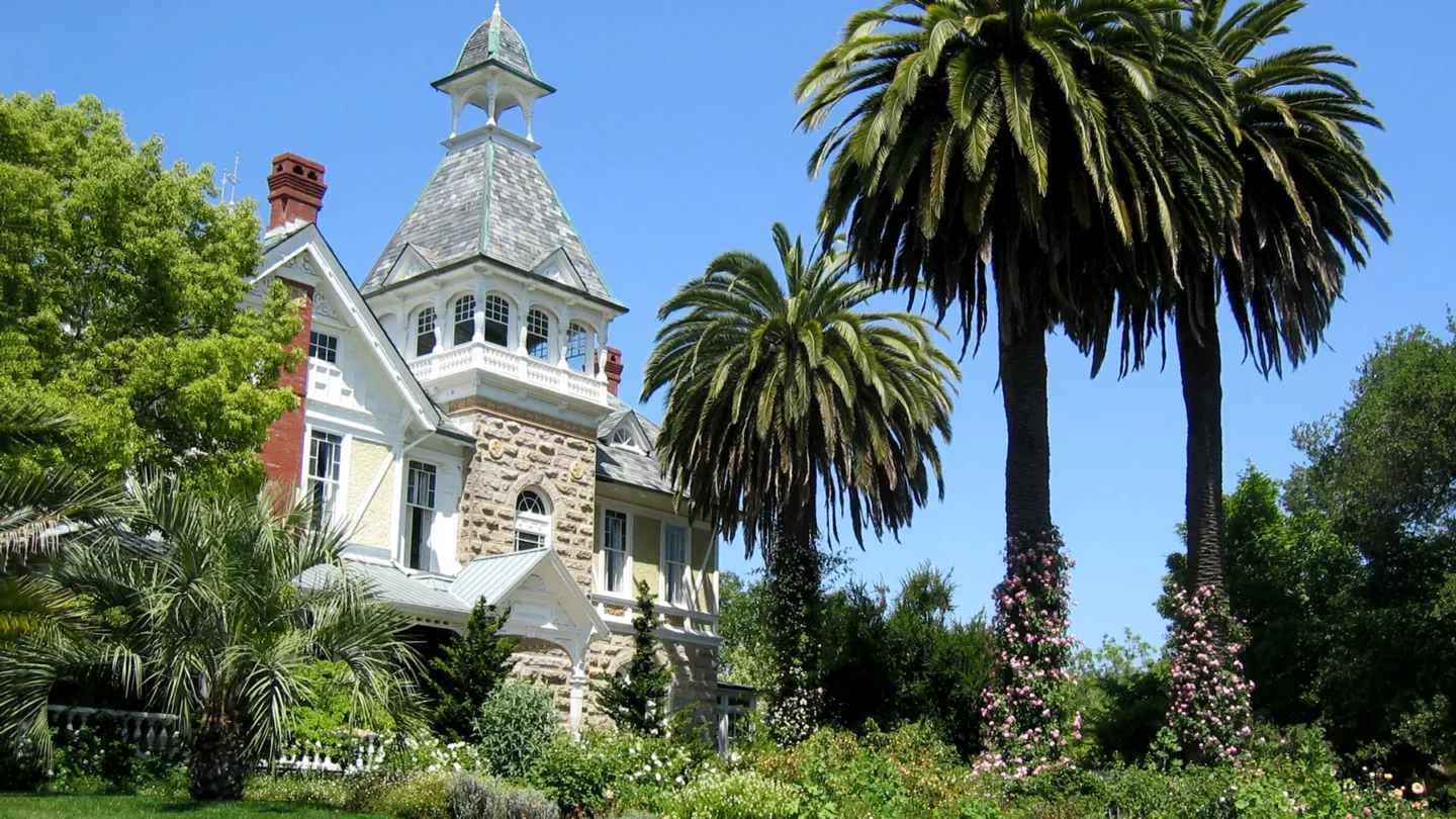 Historic mansion at Spring Mountain Vineyard