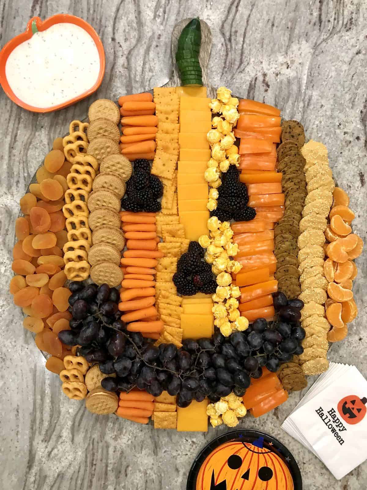 Pumpkin charcuterie board