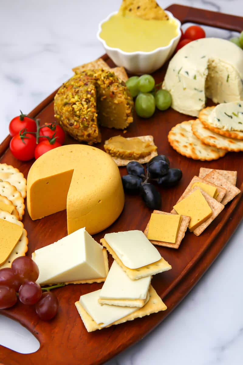 Vegan cheese board