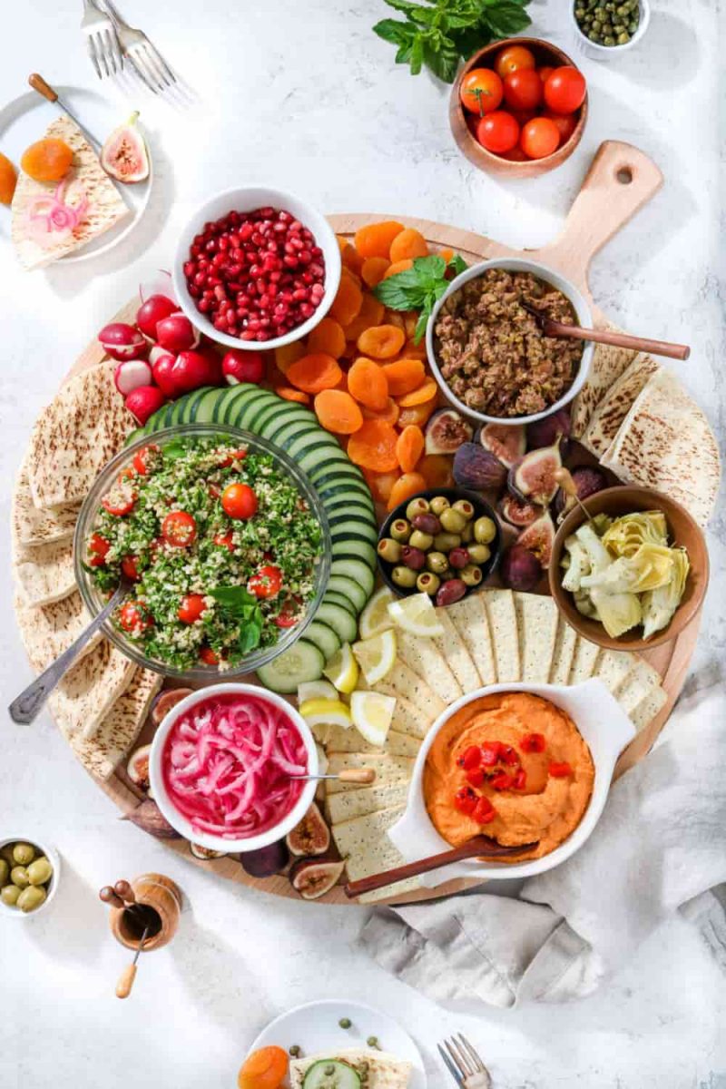 Mediterranean Vegan Charcuterie Board