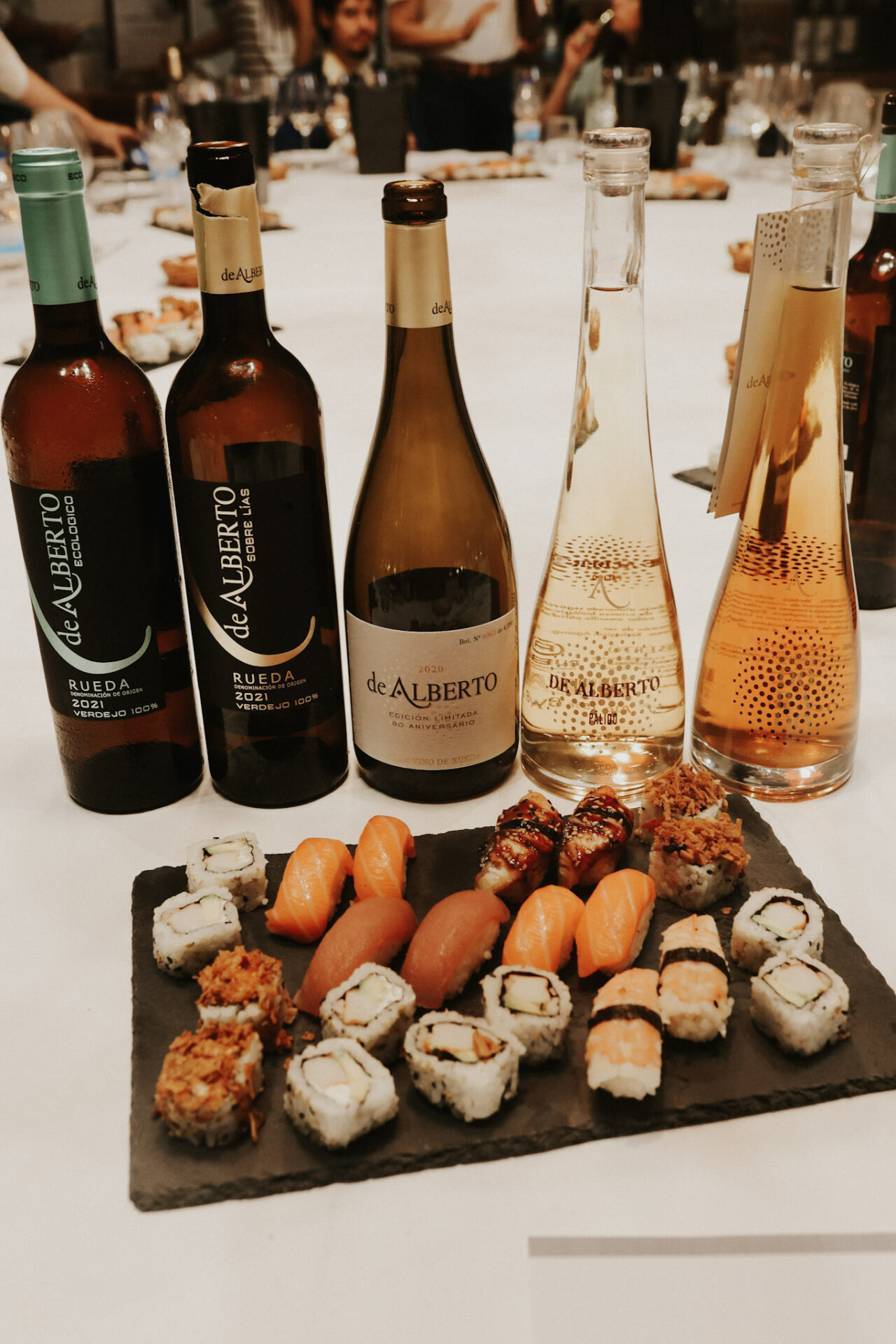 Rueda Verdejo wines paired with sushi