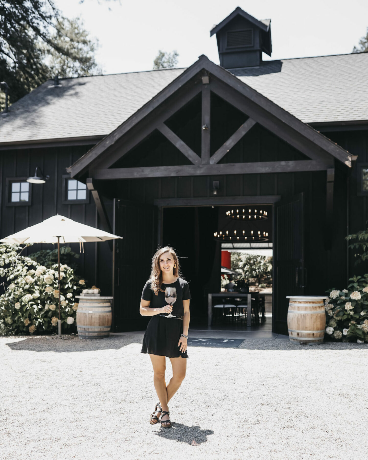 Paige at AXR winery in St Helena