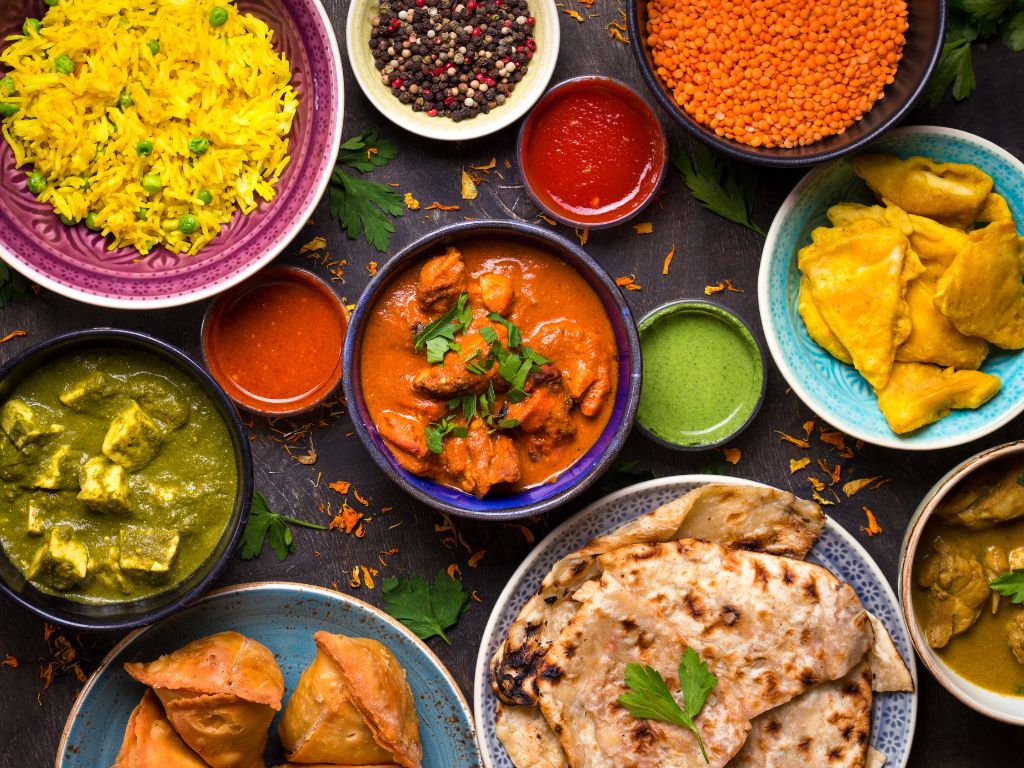 Indian food with wine pairings