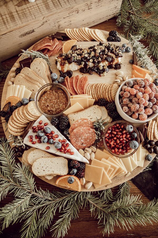 Berries and nuts charcuterie board