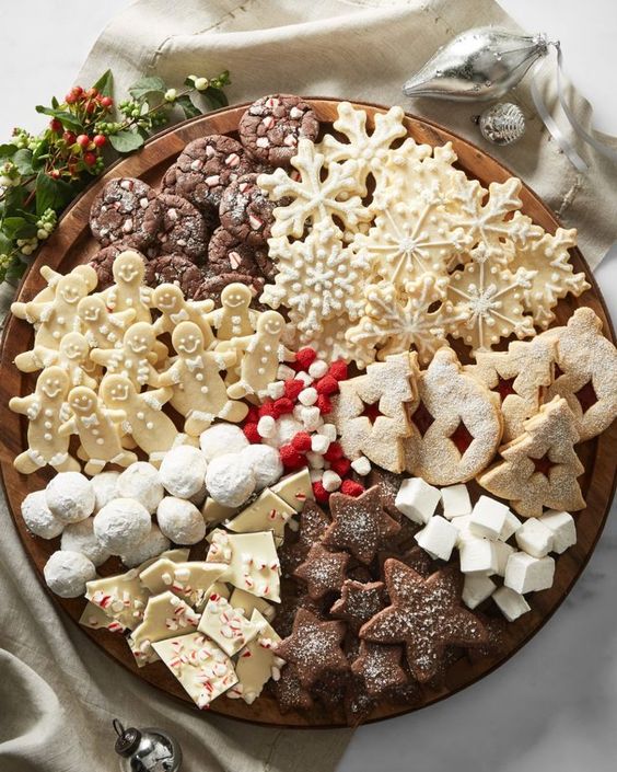 Christmas cookie board