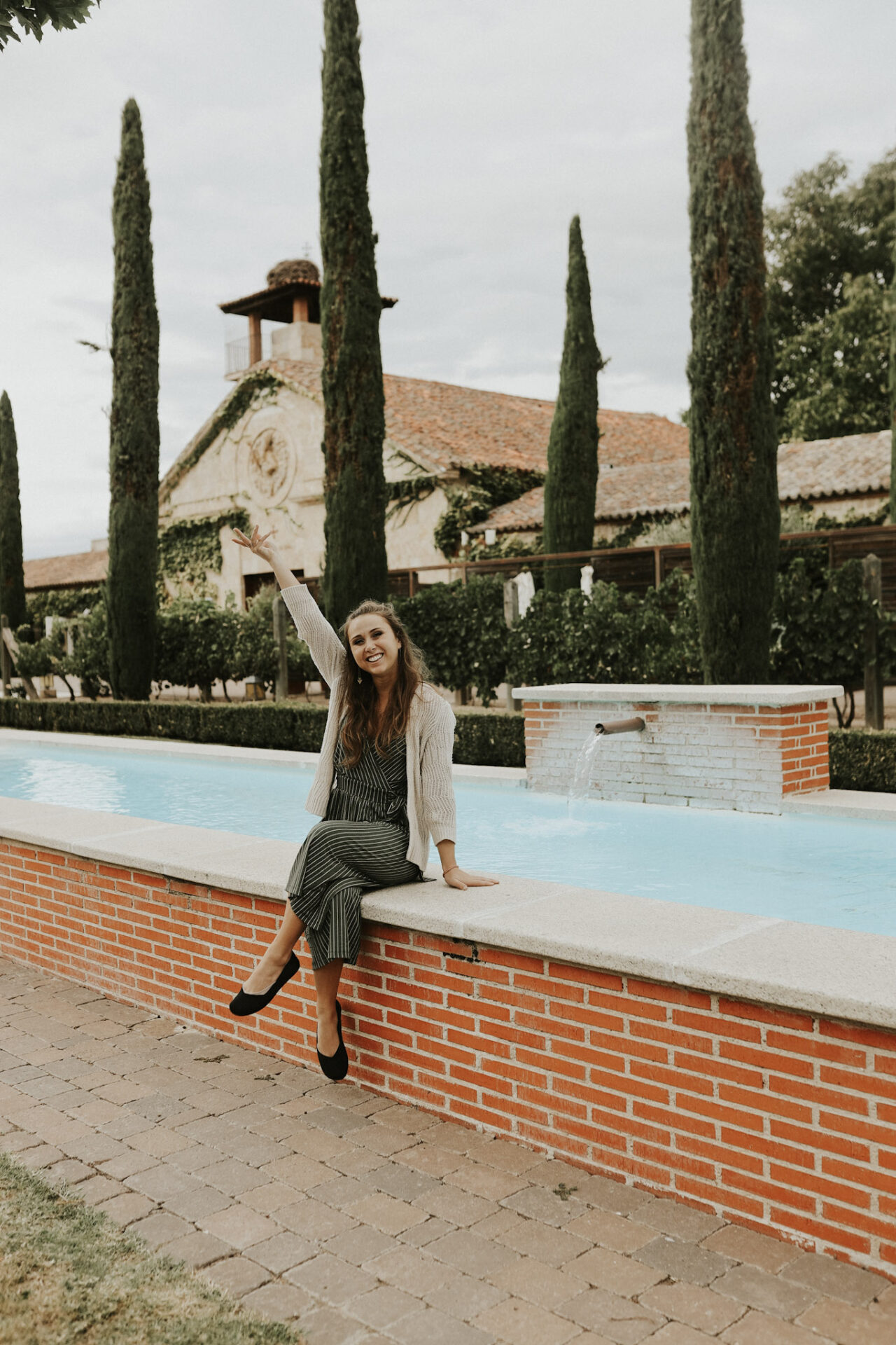 Paige in Rueda at Bodegas Marqués de la Concordia