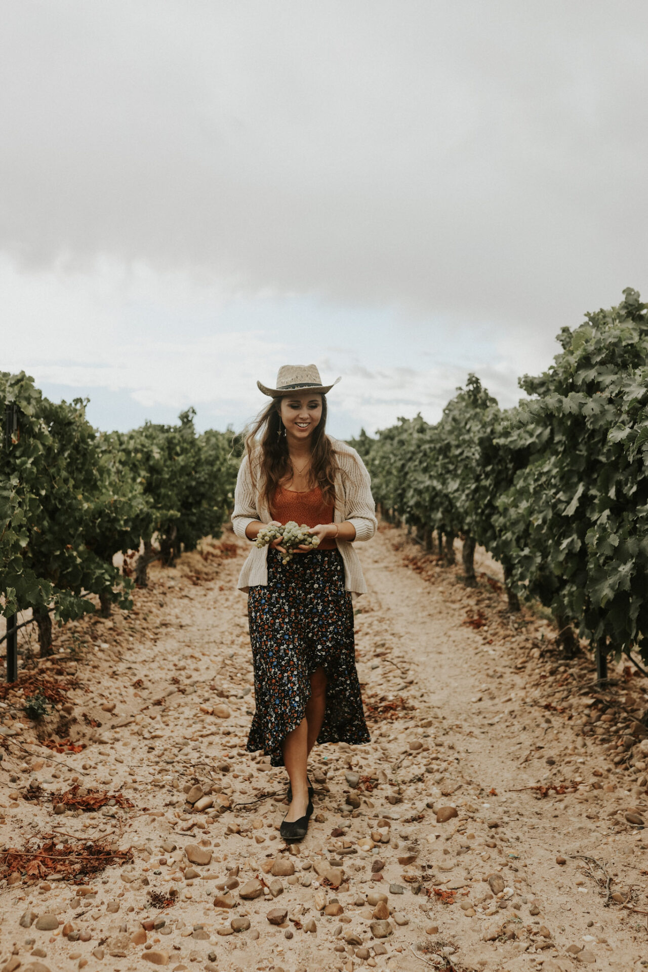 Paige in Rueda vineyard