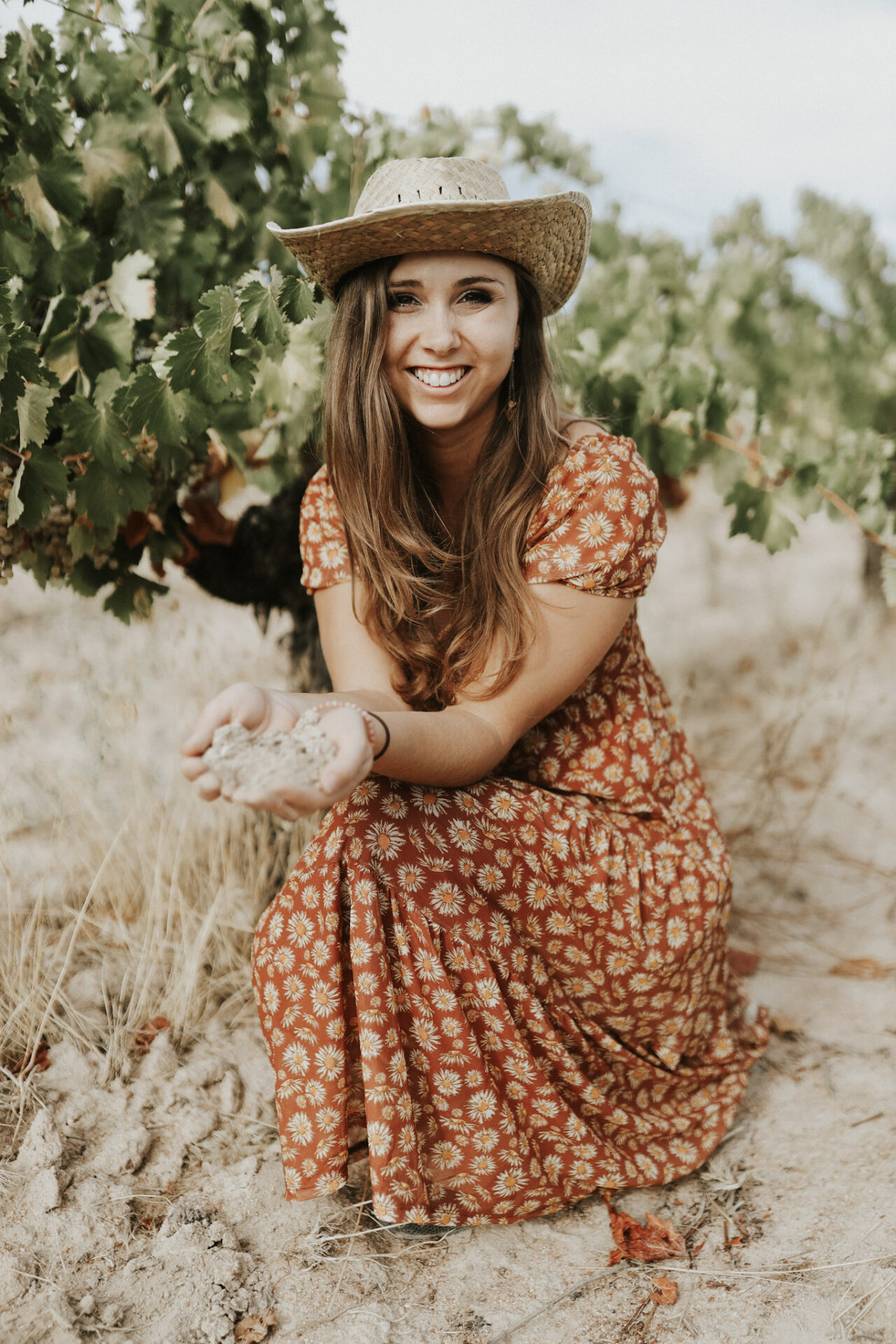 Paige in Rueda vineyards