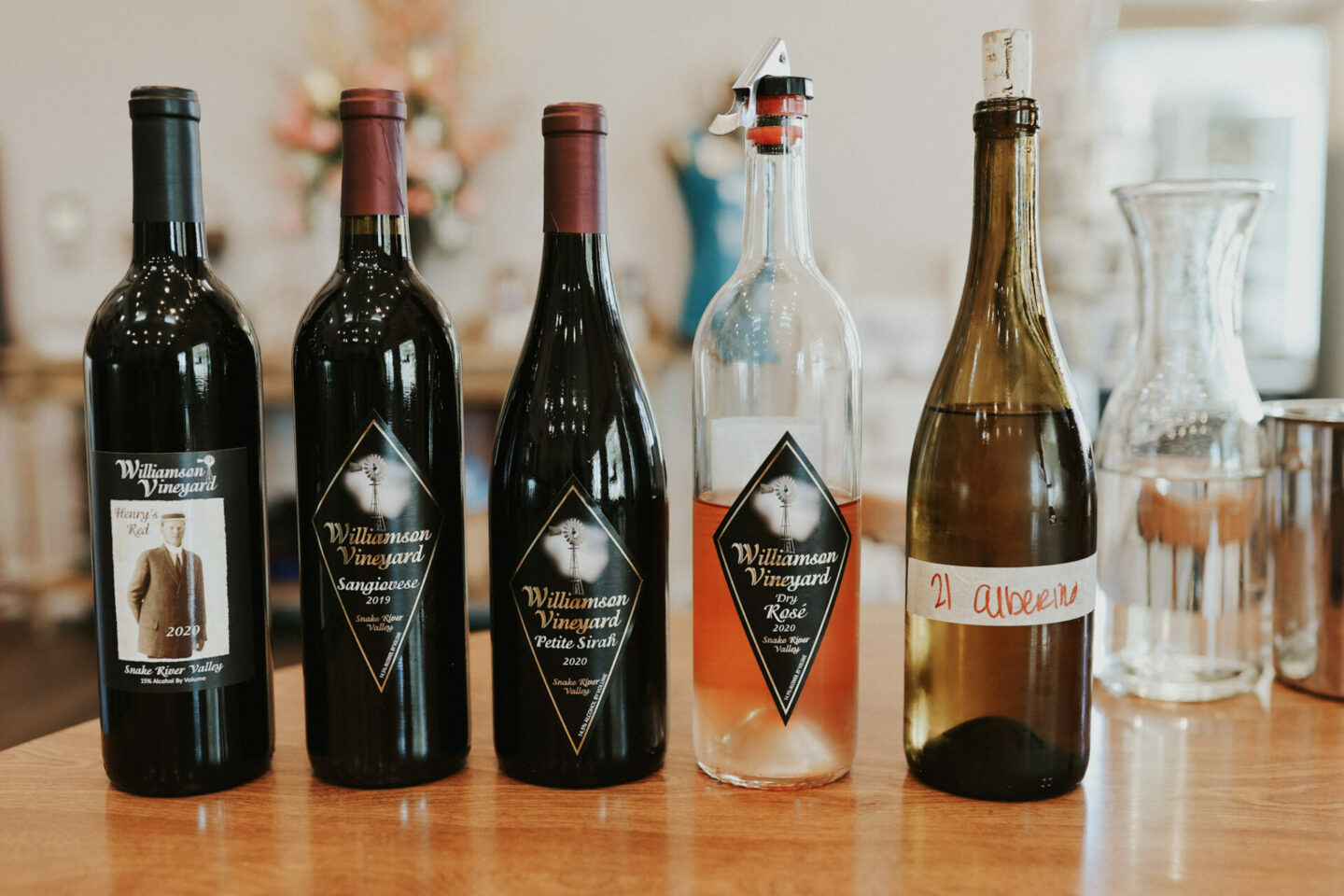 Williamson Orchards & Vineyards Wine bottles