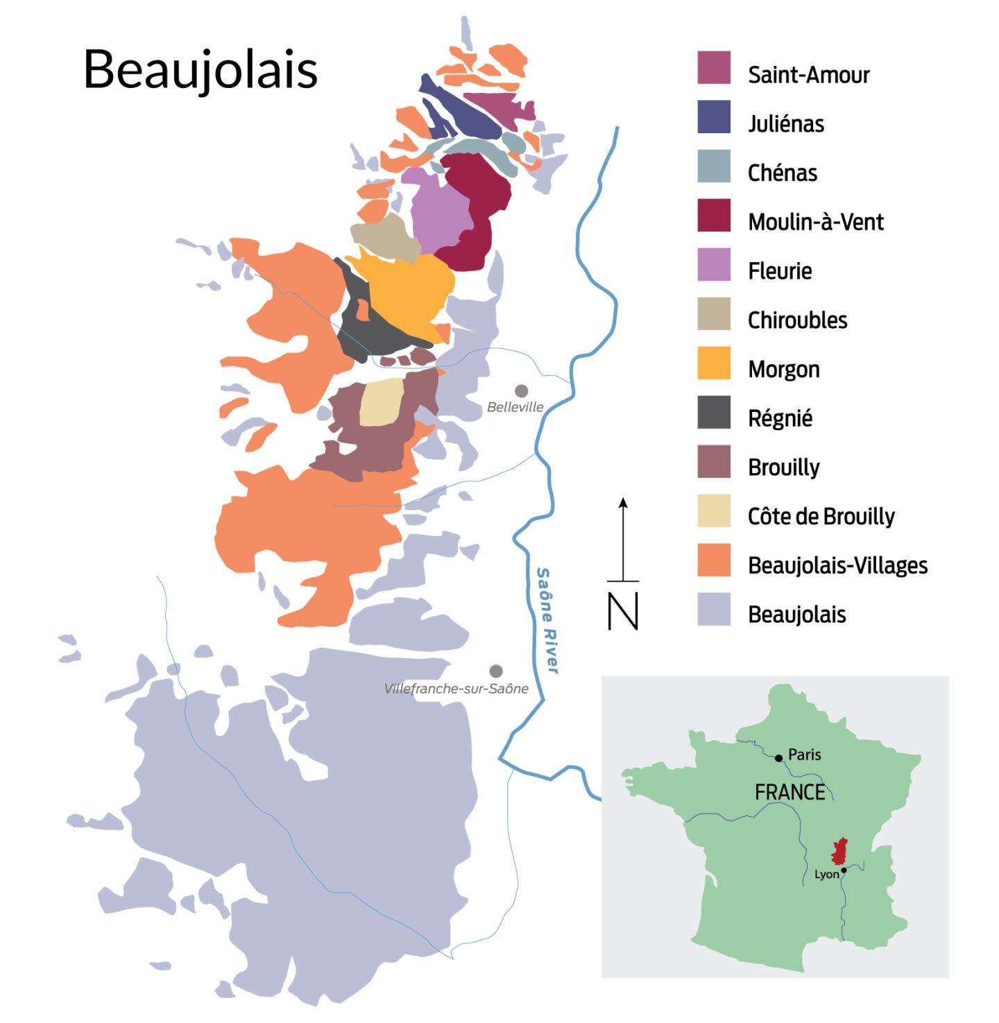 Beaujolais Map