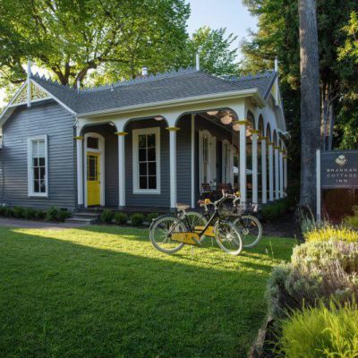 Exterior of craftsman with bikes parked in the front lawn