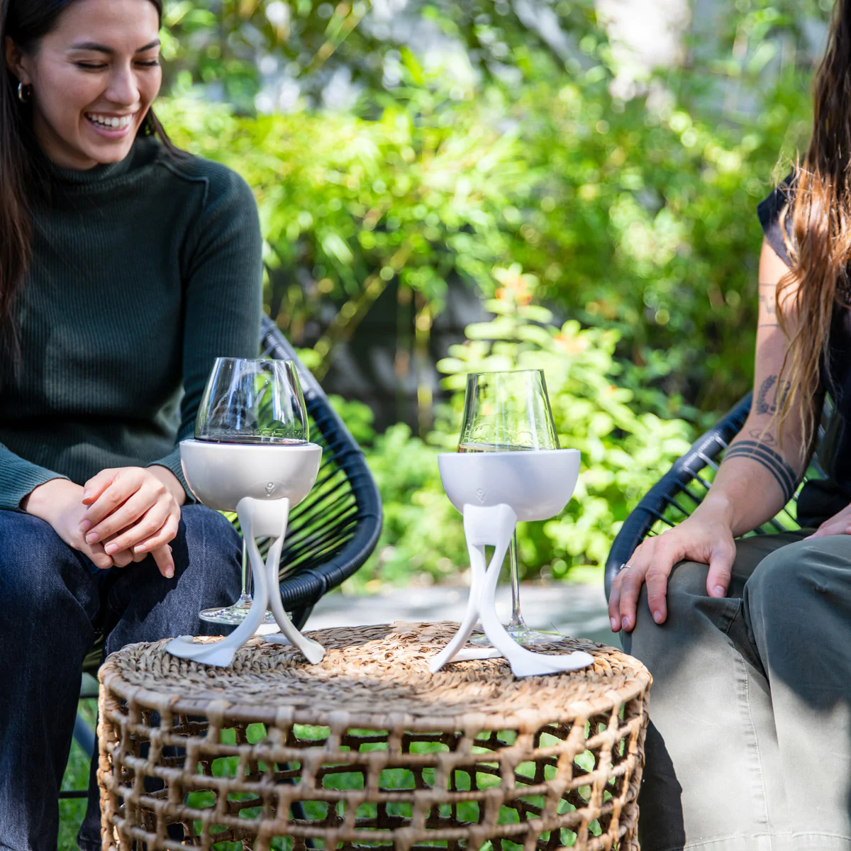 Two women with VoChill wine chillers