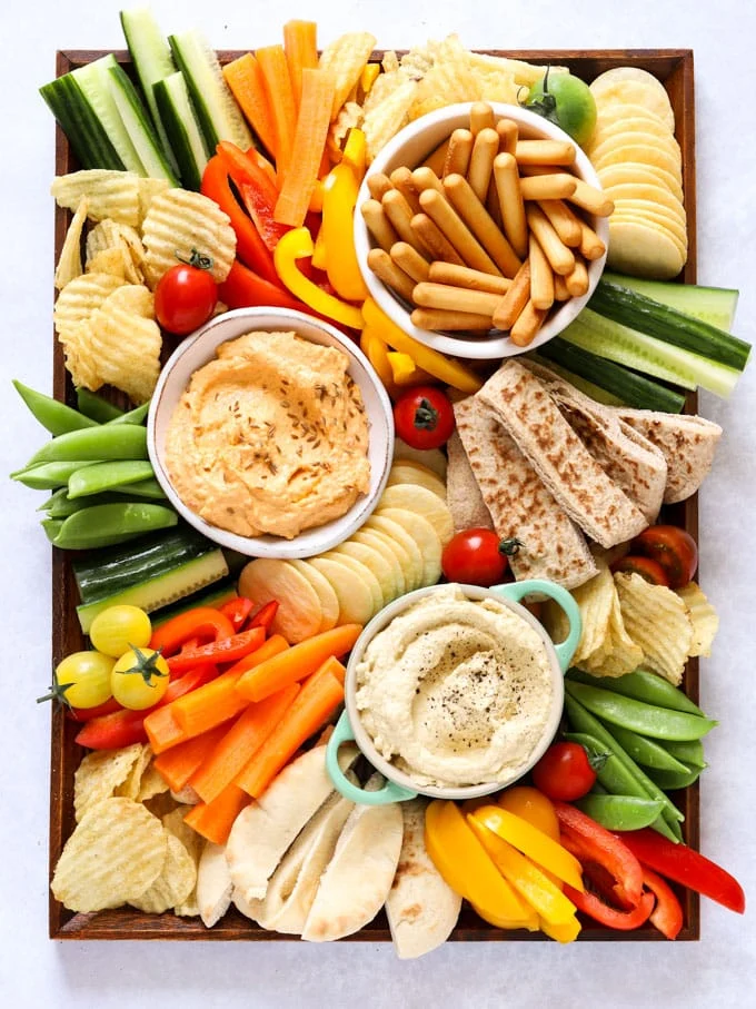 Hummus Veggie Board