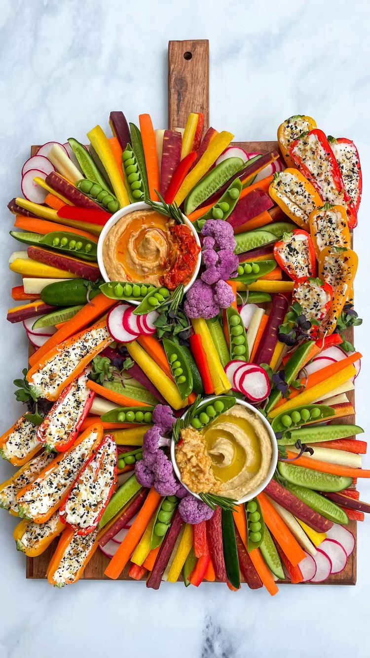 Veggie Dipping Charcuterie Board