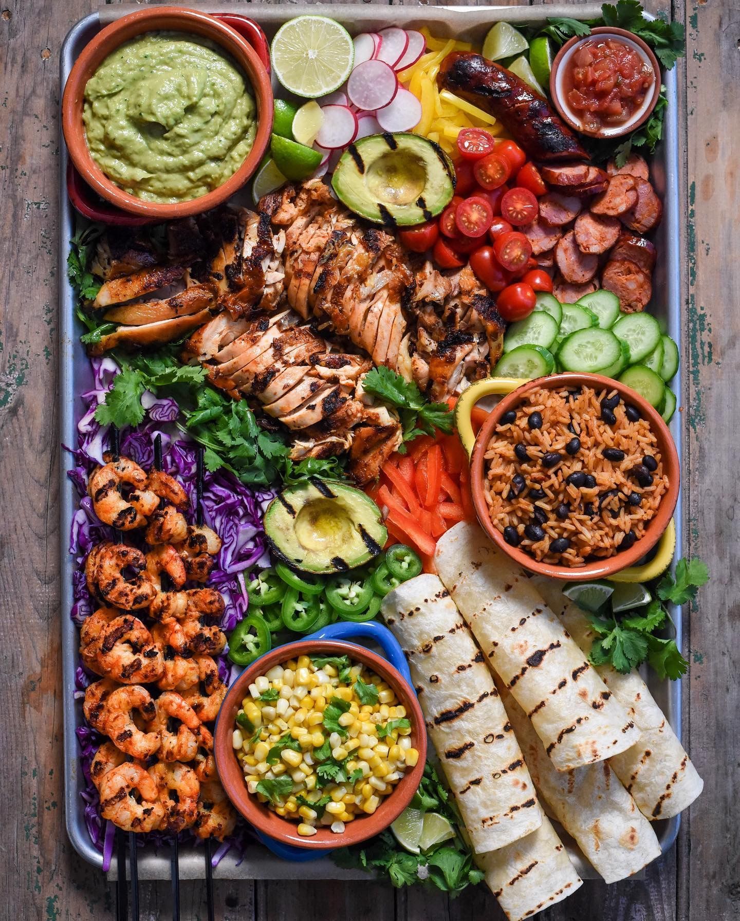 Taco charcuterie board