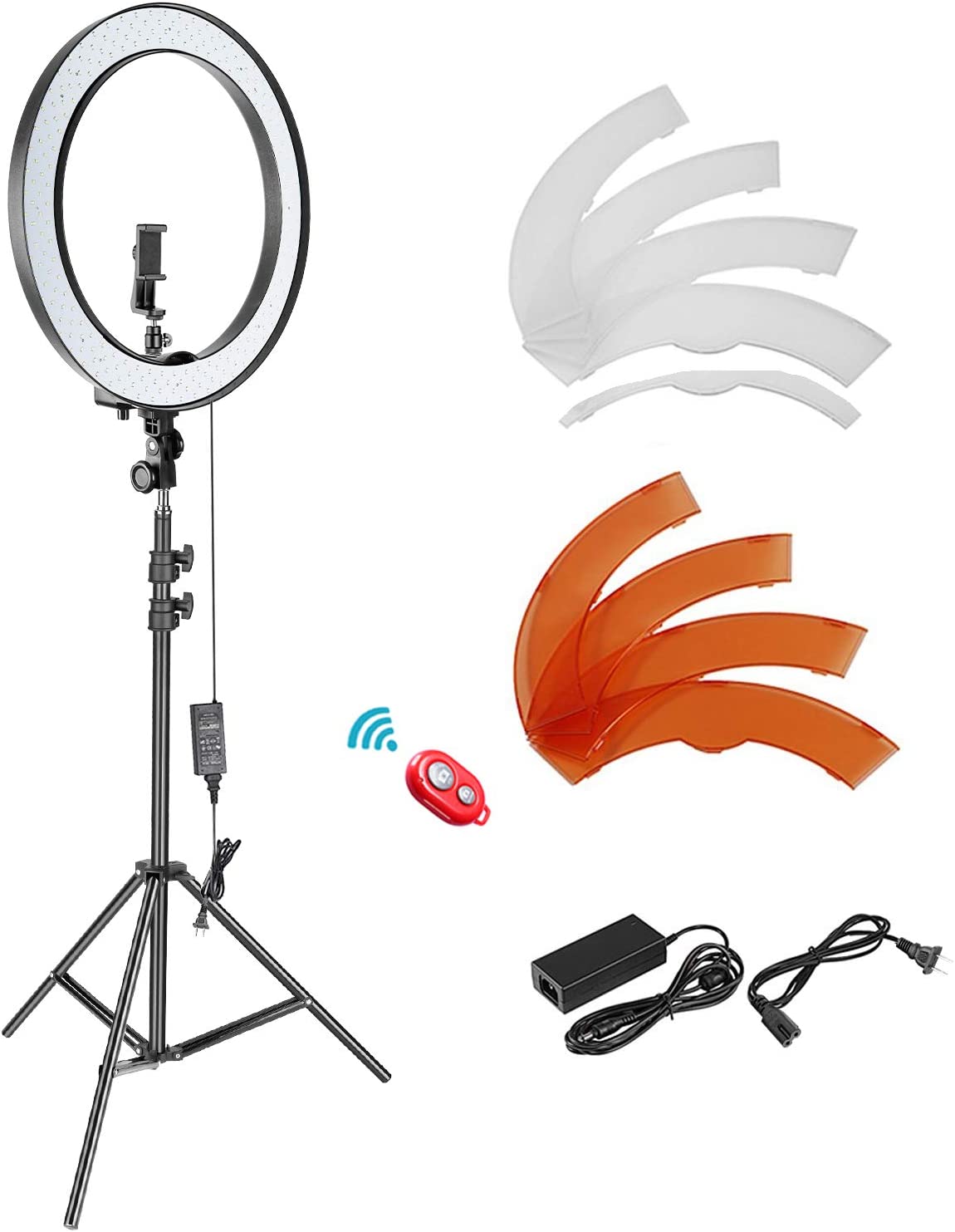 18 inch Ring Light with tripod and accessories