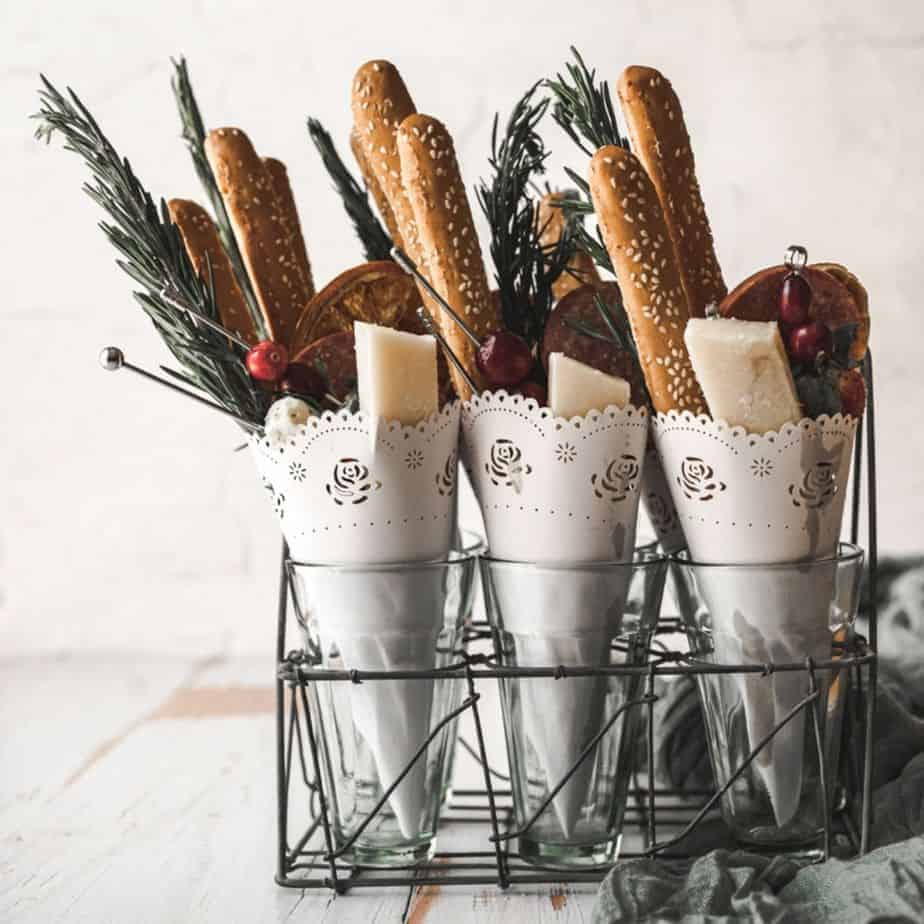 Charcuterie in Paper Cones