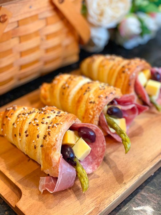 Croissant Charcuterie Cones