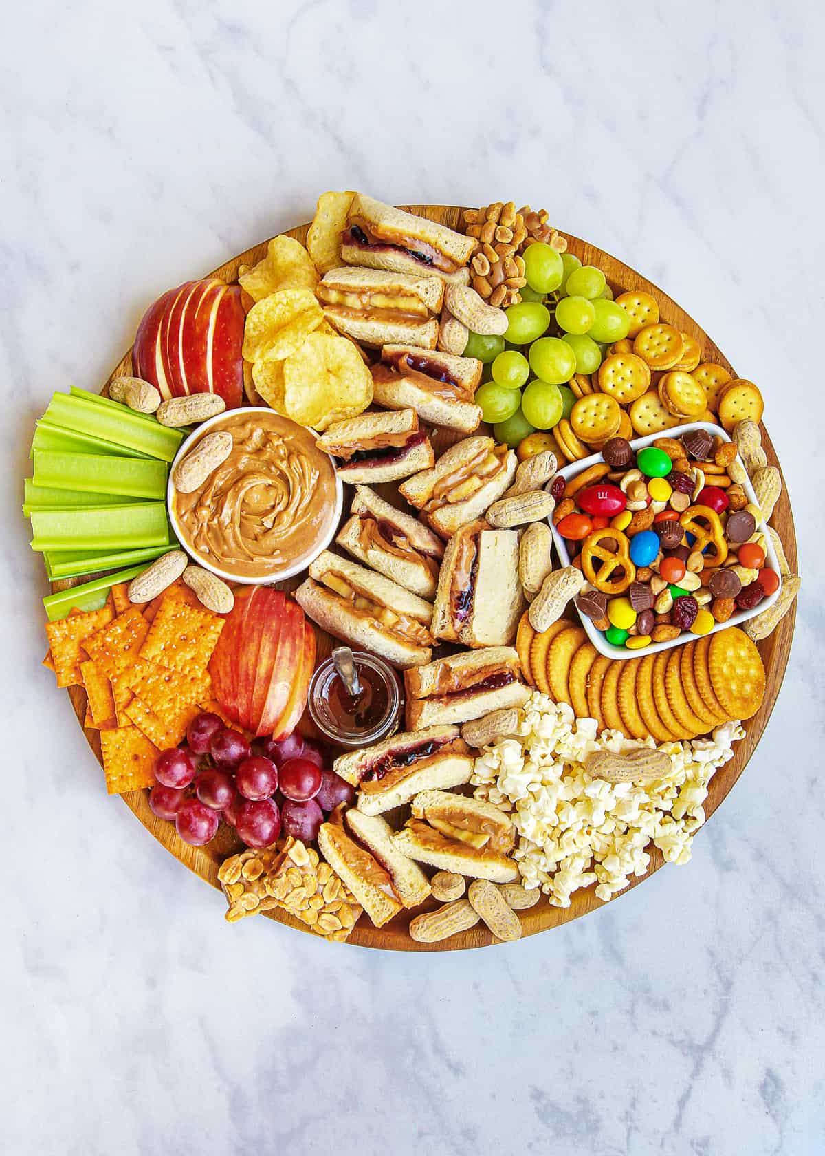 PB&J Snack Board