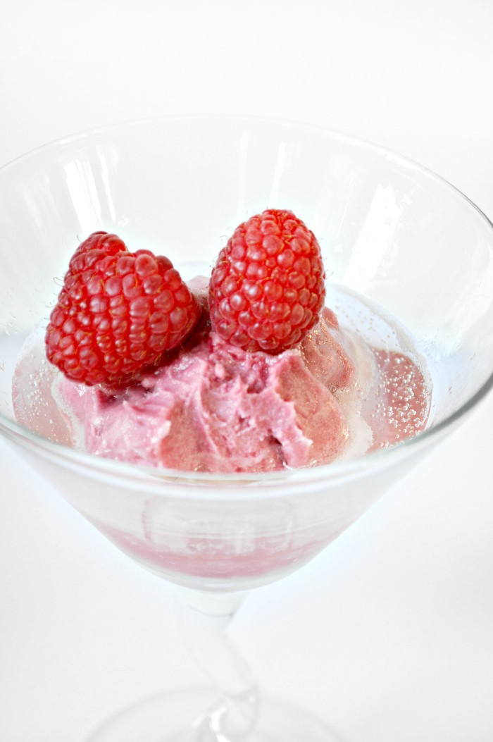 Prosecco Raspberry Sorbet