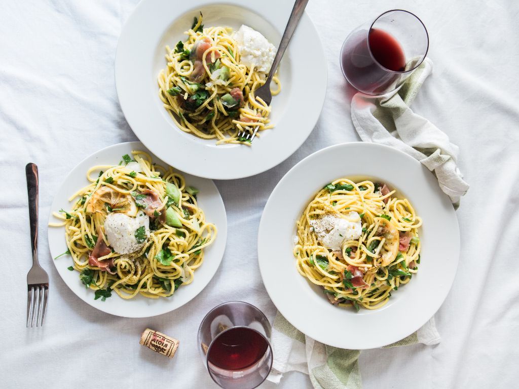 Nerello Mascalese wine paired with Italian pasta