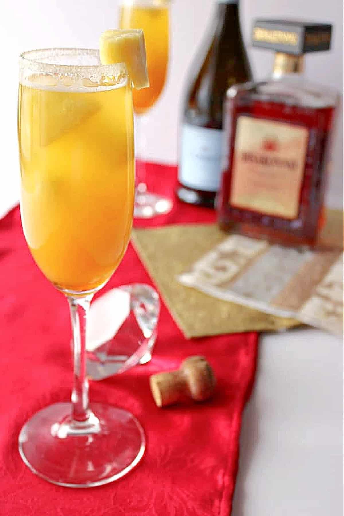 Golden Statue Prosecco Cocktail
