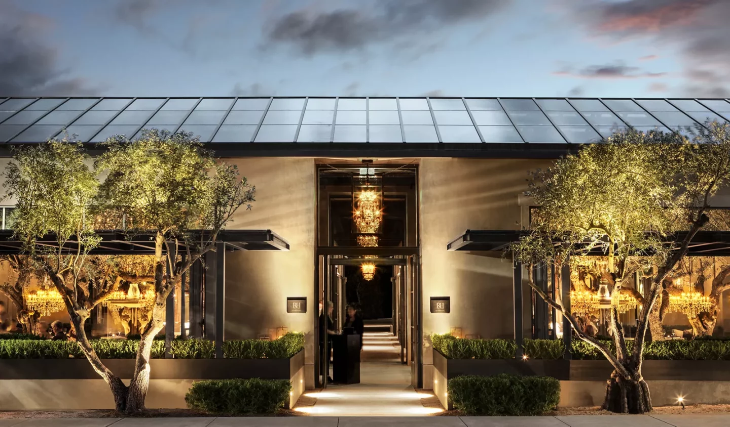 Exterior shot of RH Yountville Restaurants